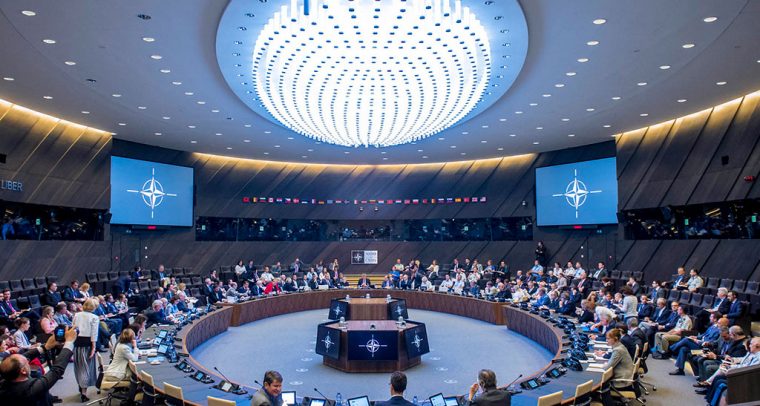 Primera reunión del Consejo del Atlántico Norte en la nueva sede de la OTAN (mayo de 2018). Foto: NATO North Atlantic Treaty Organization (CC BY-NC-ND 2.0). Blog Elcano