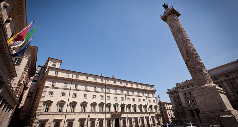 Palacio Chigi, en Roma, sede del gobierno de Italia. Foto: jimmyweee / Wikimedia Commons (CC BY 2.0)