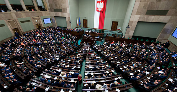 Parlamento de Polonia el pasado mes de noviembre. Foto: Kancelaria Premiera (Dominio público)