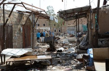 Bombardeos de la ciudad de Sa'ada (Yemen), abril de 2015. Foto: UNOCHA - Philippe Kropf / Flickr (CC BY-NC-ND 2.0). Blog Elcano