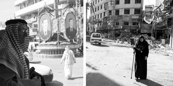 Saida Zeinab (Damasco, Siria) en 2008 y 2014. Foto: Natalia Sancha - @NinaRev. Blog Elcano