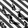 Personas en el cruce de Shinjuku (Tokio, Japón). Foto: Ryoji Iwata (@ryoji__iwata)
