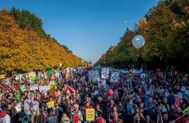 Manifestación Stop TTIP en Berlín (10/10/2015. Foto: Foodwatch / Flickr (CC BY-SA 2.0). Blog Elcano