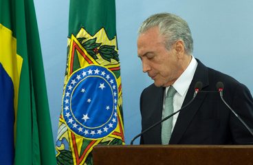 Michel Temer ayer en una rueda de prensa en Brasilia. Foto: Lula Marques/Agência PT