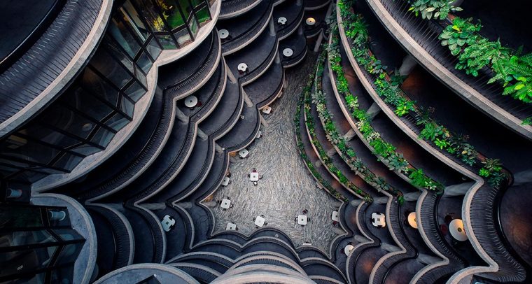 Edificio The Hive en la Nanyang Technological University (Singapur), el proyecto arquitectónico más importante en Asia del diseñador Thomas Heatherwick. Foto: Lionel Fellay (CC BY-NC-ND 2.0)