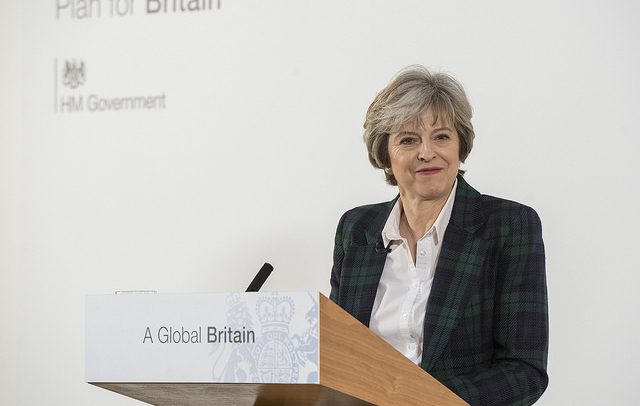 Theresa May. 12 objetivos para la negociación de la salida del Reino Unido de la UE (17/1/2017). Foto: Jay Allen / Number 10 Flickr. Crown Copyright (CC BY-NC-ND 2.0). Blog Elcano