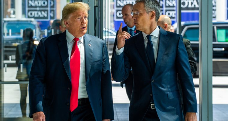 Donald Trump y Jens Stoltenberg en la pasada cumbre de la OTAN de julio de 2018. Foto: NATO North Atlantic Treaty Organization (CC BY-NC-ND 2.0). Blog Elcano
