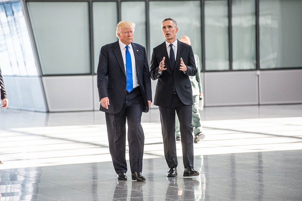 Donald Trump and Jens Stoltenberg at the NATO Summit 2017. Photo: NATO North Atlantic Treaty Organization (CC BY-NC-ND 2.0). Blog Elcano