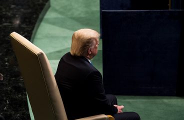 Donald Trump en el debate general del 72º período de sesiones de la Asamblea General de la ONU (septiembre de 2017). Foto: United Nations Photo (CC BY-NC-ND 2.0). Blog Elcano