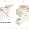 U.S and Russian Airstrikes in Syria (September-October 2015). Image via The New York Times. Elcano Blog