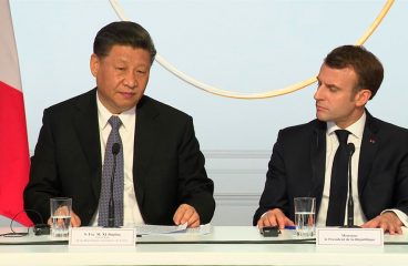 Xi Jinping and Emmanuel Macron at the meeting on Global Governance in Paris (26/3/2019). Image via EC-Audiovisual Service, © European Union, 2019.