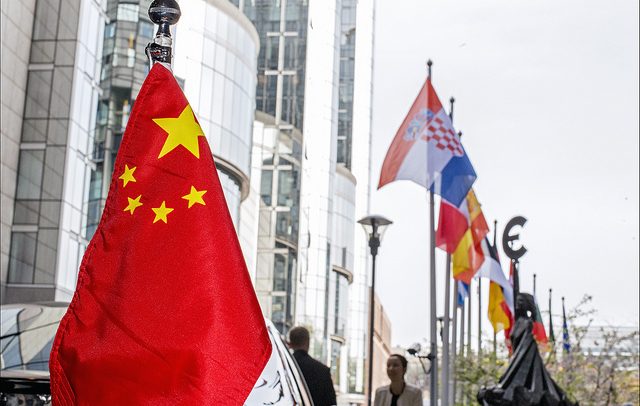 China's flag at the European Parliament. Photo: © European Union 2014 - European Parliament. Attribution-NonCommercial-NoDerivs Creative Commons license. Elcano Blog