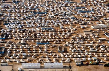 Vista aérea de Zaatari, campo de personas refugiadas en el norte de Jordania, en 2012. Foto: United Nations Photo (CC BY-NC-ND 2.0). Blog Elcano
