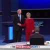 Hillary Clinton and Donald Trump at the 1st US Presidential Election Debate 2106. Source: NBC News. Elcano Blog.