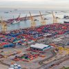 Exports of goods set new record, but growth slow. World-class facility at Barcelona port. Photo: Hans Permana (CC BY-NC 2.0).