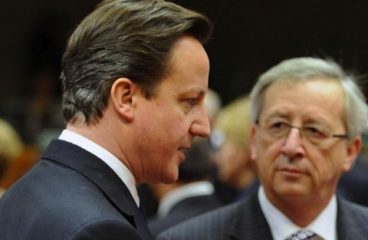 David Cameron, Jean Claude Juncker. Elcano Blog