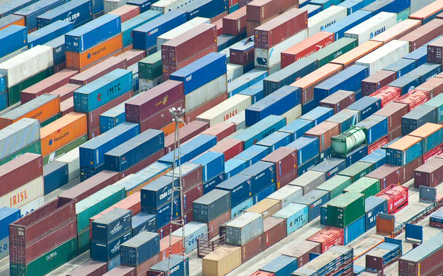 Spain’s merchandise exports notch up yet another record. Containers in the port of Barcelona.