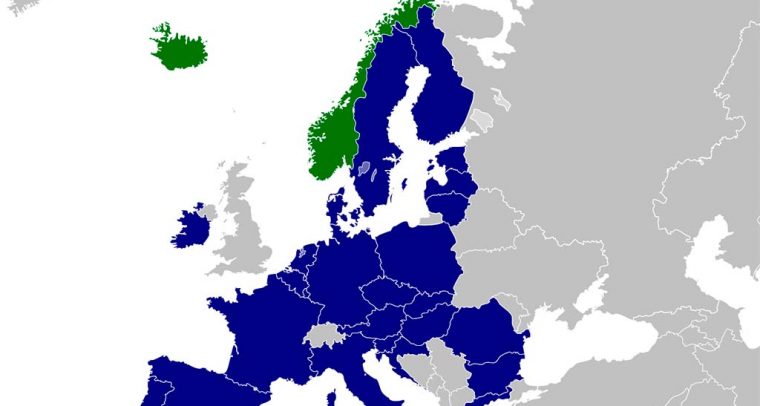 ¿Es el Espacio Económico Europeo una alternativa válida en caso de Brexit?. Mapa del Espacio Económico Europeo.