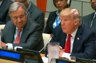 Trump’s foreign policy: the revolution that has not happened – yet. US president Donald Trump and UN Secretary-General Antonio Guterres at the High-Level Event on UN Reform.