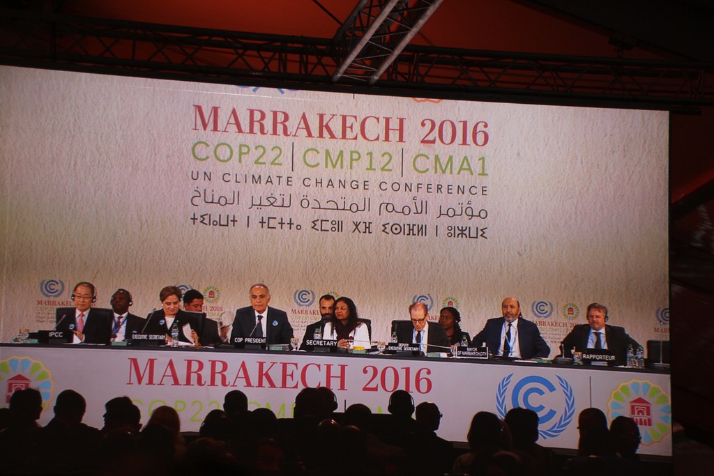 Cambio climático en la COP22: del “espíritu de París” al reglamento, otra vez. Sesión plenaria de apertura de la COP22 en Marrakech.