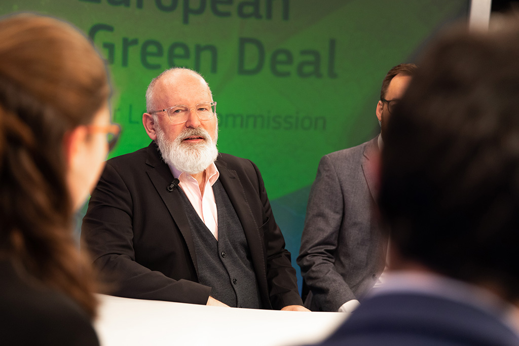 Frans Timmermans, Executive Vice-President of the European Commission in charge of the European Green Deal, participated to a Facebook and LinkedIn live (4/3/2020). Photo: Xavier Lejeune / © European Union, 2020 - Source: EC - Audiovisual Service. Elcano Blog
