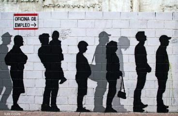 Unemployment wall. Zaragoza, Spain. Photo: Luis Colás (LC_24) / Flickr (CC BY-NC-ND 2.0). Elcano Blog