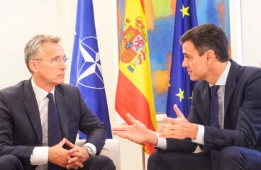 NATO Secretary General Jens Stoltenberg meets with Spanish Prime Minister Pedro