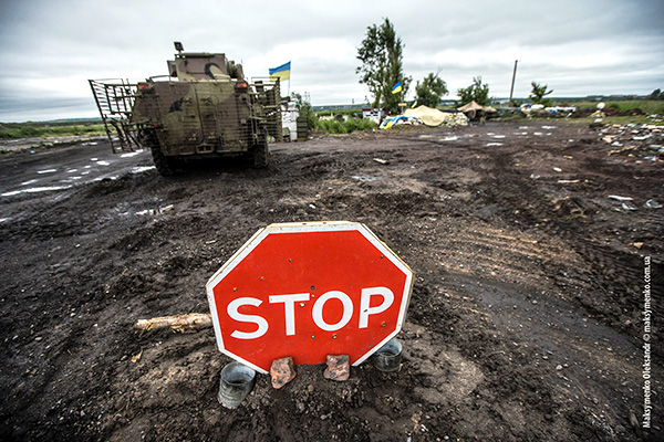 El ejército ucraniano corta la carretera principal a Sloviansk. Foto: Sasha Maksymenko (CC BY-NC 2.0)