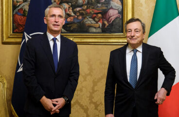 Continuity and novelties in Italy’s outlook on NATO’s Strategic Concept. NATO Secretary General Jens Stoltenberg meets with Prime Minister of Italy Mario Draghi as part of a two day-working visit in Rome. Photo: NATO (CC BY-NC-ND 2.0).