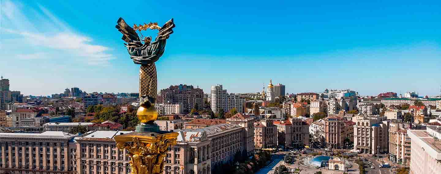 Plaza de la independencia Ucrania