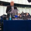 Josep Borrell at podium