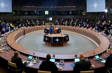Los ministros de Defensa de la OTAN debaten sobre Rusia, Ucrania y la seguridad nuclear en Bruselas (febrero de 2022). Foto: NATO