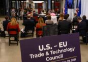 General view of the inaugural meeting of the US-EU Trade and Technology Council (TTC) in Pittsburgh (2021)