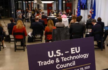 General view of the inaugural meeting of the US-EU Trade and Technology Council (TTC) in Pittsburgh (2021)