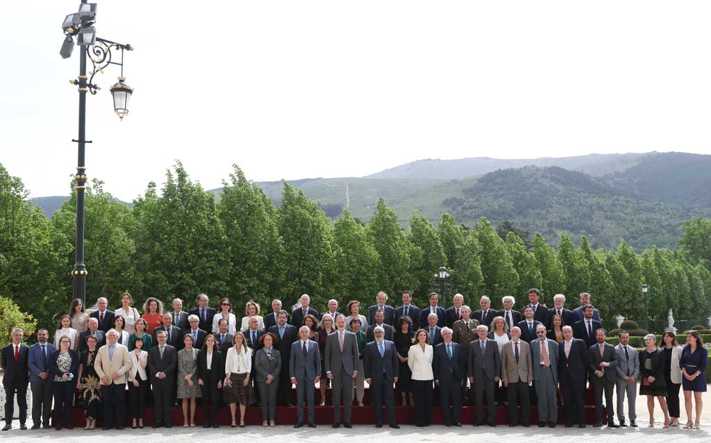 Reunión del Consejo Científico del Real Instituto Elcano bajo la presidencia de Su Majestad el Rey. 20/05/2022. © Casa de S.M. el Rey