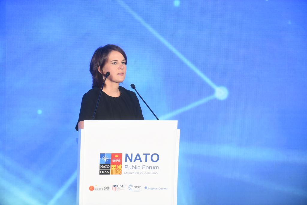 Annalena Baerbock, Minister of Foreign Affairs, Germany. 2022 NATO Public Forum