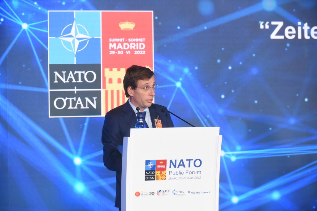 José Luis Martínez-Almeida, Mayor, Madrid. 2022 NATO Public Forum