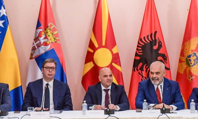 Líderes de los Balcanes en la Cumbre Open Balkan de 2022