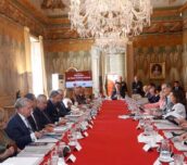 Reunión del Patronato del Real Instituto Elcano bajo la presidencia de Su Majestad el Rey. Junio de 2022. © Casa de S.M. el Rey