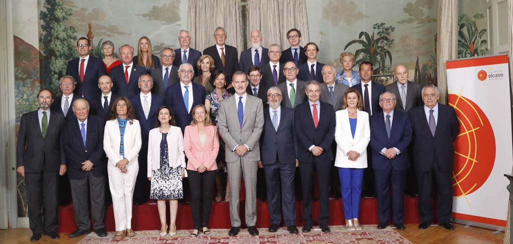 Meeting of the Board of Trustees of the Elcano Royal Institute under the presidency of His Majesty the King. June 2022. © Casa de S.M. el Rey