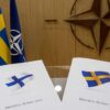 Cartas oficiales de solicitud de adhesión por parte Suecia y Finlandia presentadas ante el Secretario General de la OTAN en mayo de 2022
