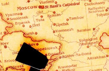 Espacio post soviético. Mapa antiguo de Europa Central y Oriental