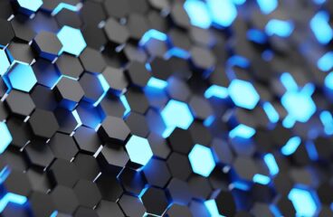 Global technology trends. Background with hexagonal pattern. Modern technology and network concept