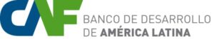 Logo de CAF Banco de Desarrollo de América Latina. Socios Protectores, Real Instituto Elcano