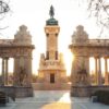 Monument to King Alfonso XII in Madrid's Retiro Park (Spain)