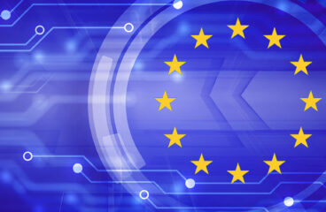 Digital concept of the European Union´s flag.