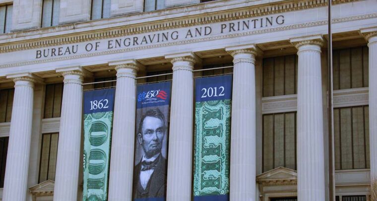 Edificio de la Oficina de Grabado e Impresión de EE.UU. en Washington, D.C.