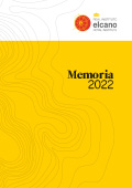 Portada de la Memoria Anual del Real Instituto Elcano 2022