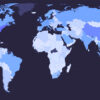 Globalización. Mapamundi que representa el ranking de los países en el Índice Elcano de Presencia Global 2022