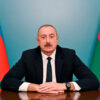 El presidente de la República de Azerbaiyán, Ilham Aliyev, en el discurso hacia la nación tras el enfrentamiento en Nagorno Karabaj del 20 de septiembre de 2023.